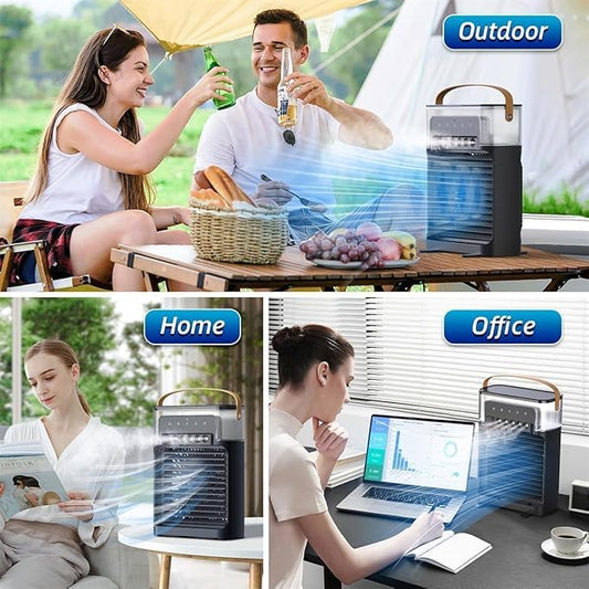 Portable Air Conditioner Small Ac Quaite Personal Air cooler Usb Power Mini Desktop Cooling Misting fan