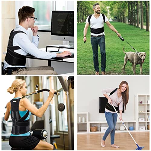 Free Size Posture Corrector For Men And Women Back Support Belt Back Pain Back Straight And Shoulder Support Belt (Universal Size) (Metallic Belt) (Posture Corrector Belt)